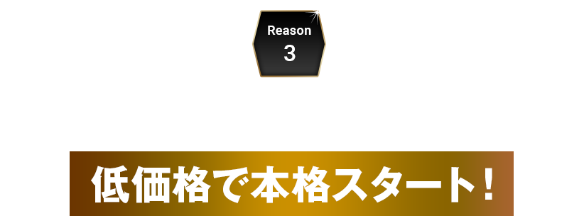 本ページからご予約された方限定 低価格で本格スタート!
