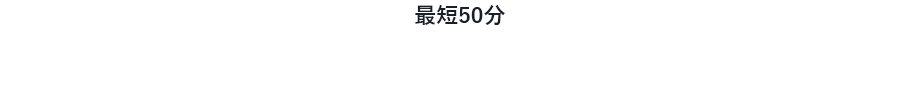 最短50分 カウンセリング当日に施術OK