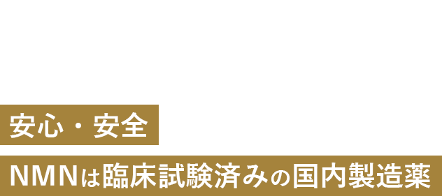 安心・安全NMNは臨床試験済みの国内製造薬